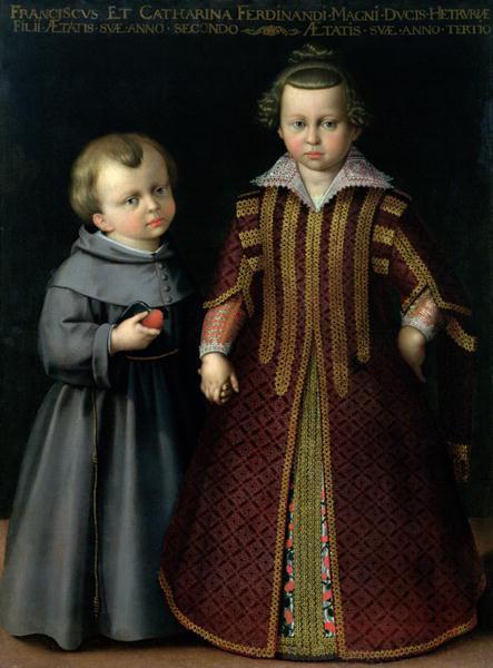 Cristofano Allori Portrait of Francesco and Caterina Medici Germany oil painting art